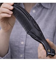 Tavuskuşu Kemik Tarak  El Yapımı Doğal Saç Tarağı (18 cm) (Karışık)