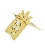 Lubinski New Lion Özel İşleme Motifli Puro Sehpası Gold Lion-1 LB-903