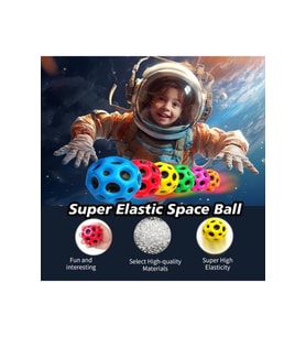 Yükseğe Zıplayan Delikli Bouncer Ball Space Ball Süper Uzay Topu 1 Adet