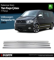 VW T5 Transporter Krom Yan Kapı Çıtası 7 Prç 2003-2010 (U.Ş)