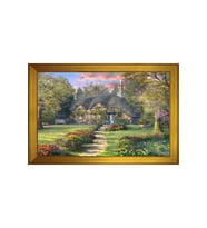 Manzara Temalı Kanvas Tablo 50 x 70 cm Gold Çerçeve