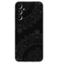 Galaxy A05s Kılıf HD Desen Baskılı Kılıf - Siyah Mandala