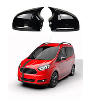 Ford Courier 14-17 Araca Özel Batman Yarasa Ayna Kapağı Pianoblack
