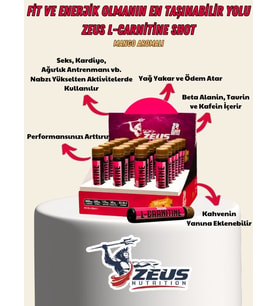 Zeus Nutrition L-carnitine 3000 24 Adet Yağ Yakıcı (MANGO AROMA )