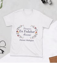 Dünyanın En Fedakar Annesi Baskılı Tshirt (Beyaz)