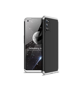 Realme 7 Pro Uyumlu Kılıf Zore Ays Kapak (Siyah-Gri)