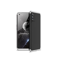 Realme 7 Pro Uyumlu Kılıf Zore Ays Kapak (Siyah-Gri)
