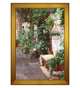 Manzara Temalı Kanvas Tablo 80 x 110 cm Gold Çerçeve