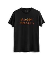 İmage Dragons Dijital Baskılı Çocuk Siyah Tshirt