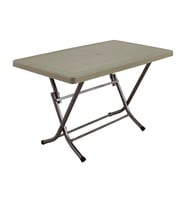 Mandella 70x120 Zeugma Rattan Masa (Katlanır Metal Ayak) Çölbeji
