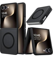 Lexroo Samsung Galaxy Z Flip 7 Uyumlu Kılıf M-Safe Şarj Destekli Kamera Korumalı Şeffaf Mat