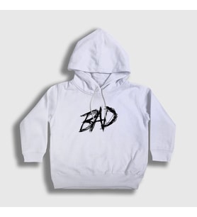 Presmono Unisex Çocuk Beyaz Bad XXXTentacion Kapüşonlu Sweatshirt 47079tt (Beyaz)