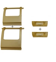 Motek Gold Çamaşır Sepeti Yedek Parça Seti 40LT 80LT Uyumlu 2Ad Golt Buton+2Ad Golt Yan Klips