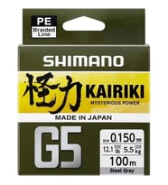 Shimano Kairiki G5 5Kat İp Misina 100m Steel Gray (Gri) 0,18MM