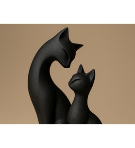 15CM Doğal Kedi Biblosu – Hediyelik Minimal Masa Üstü Dekoratif Ürün