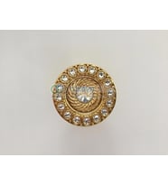 Swarovski Taşlı Tekli Maxi Altın