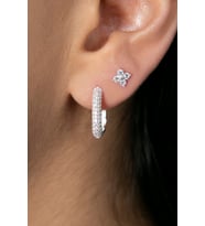 Elika Silver Kadın Minimal 925 Ayar Gümüş Küpe Set