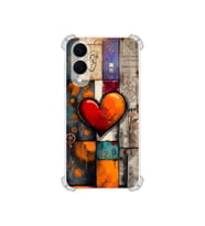 PrintiFy Samsung Galaxy S25 Edge ile Uyumlu Düşlerin Dansı Serisi Zamanın Kalbi Tasarımlı Uv Baskılı Köşe Korumalı Antişok Kılıf