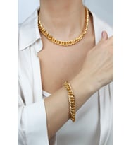 Örgü Zincir Kolye Bileklik Set