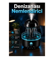 RGB Ortam Işıklı Ultrasonik Denizanası Nemlendirici – Sessiz Aromaterapi Difüzörü ve 2/4/8 Saat Zama