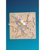 Çocuklar İçin Zeka ve Beceri Geliştiren Kanatlılar Ahşap Boyama Puzzle Seti