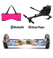 Citymate Elektrikli Kaykay Hoverboard Akıllı Denge 6.5 Inch + HoverKart + Çanta EXTREM PAKET D19