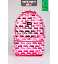 x Dekomus Lisanslı Barbie "Iconic Monogram Collection" Büyük Boy Okul Çantası "Dekomus Cep Defteri Hediyeli"