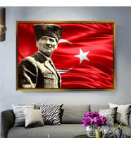 Altın Çerçeveli dekoratif tablo l729 (Gold)