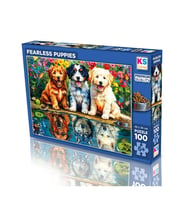 31503 Fearless Puppies 100 Parça Puzzle