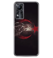 INFINIX Note 11 Pro Note 10 Hot 9 Play Kılıf Desemli Silikon Kurt ve Ay Yıldız 1403