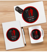 BK Gift Kişiye Özel İsimli Öğretmenler Günü Tasarımlı Defter, Tükenmez Kalem, Kupa ve Mousepad Hediye Seti - 7, Öğretmene Hediye, Öğretmenler Günü