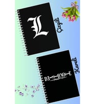 Death note light yagami defter seti 2 adet A4 boyutu 21*30 çizgili + kareli 60 syf