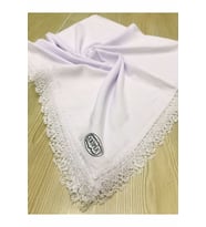 ERİPEK Beyaz İğne Oyalı Yazmalar (Krem)