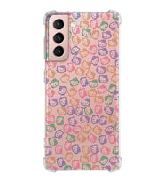 Samsung Galaxy S21  Köşe Korumalı Antişok Kapak Hello Kitty Tasarımlı Şeffaf Silikon Kılıf