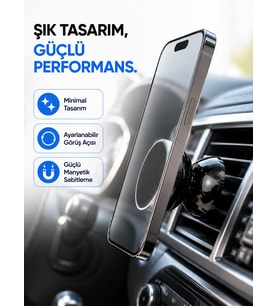 Manyetik Araç İçi Telefon Tutucu Güçlü Mıknatıslı