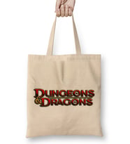 Dungeons And Dragons Logo 03 Bez Çanta Uzun Saplı