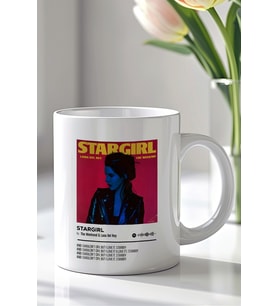 Stargirl Lana Del Rey Tasarımlı 330ml Baskılı Beyaz Seramik Kupa Bardak