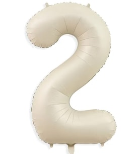 Beysüs Krem Rengi 2 Rakam Folyo Balon 80 cm