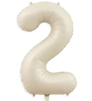 Beysüs Krem Rengi 2 Rakam Folyo Balon 80 cm