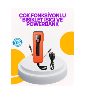 Su Geçirmez Bisiklet Işığı 5000 mAh Powerbankli Ön Far