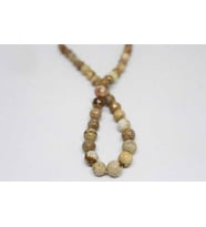 Jasper Taşı YARIM Dizi 10mm (9929) (18cm uzunluğundadır)