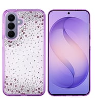 Galaxy S26 Plus Kılıf Airbag Tasarımlı Damla Taşlı Şeffaf Pera Silikon Kılıf