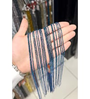 Hematit Taşı Rondela Kesim Parlak Mavi 1x8mm Doğal Taş Dizi