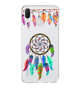 PrintiFy Huawei P Smart Plus ile Uyumlu 1mm Slim Fit Nazar Boncuğu 6 Baskılı Şeffaf  Kılıf