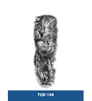 TQB-198 ZEUS VE MISIR FİRAVUNU DESEN GEÇİCİ KOL DÖVMESİ-TATTO