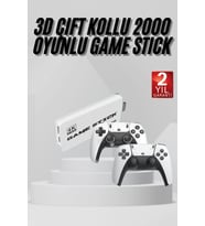 yeni nesil 3D 4K 2000 Oyunlu Game Stick Oyun Konsolu Çift Konsol
