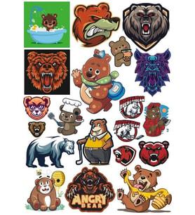AyI Sticker Set 7 20 Parça Telefon, Tablet, Defter, Laptop Sticker