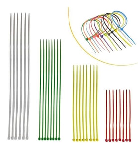 30 Parça Plastik Kablo Kelepçe Seti Kablo Düzenleyici Bağlama Bantları (5343)
