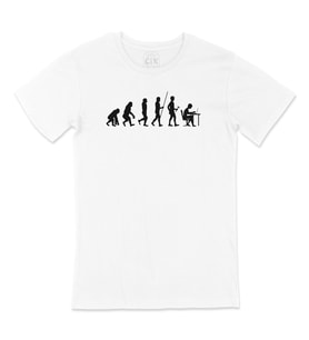 Evolution Human Work Tişört