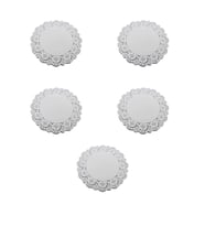 Lidopack Dantel Kağıt Karton Çay Meşrubat Bardak Altlığı - Beyaz - 9 Cm - 500 Adetlik 5 Paket